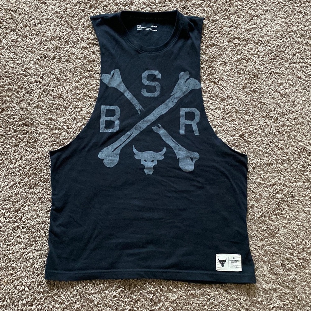 Project Rock Cut Off Shirt | Under Armour Tank Top
